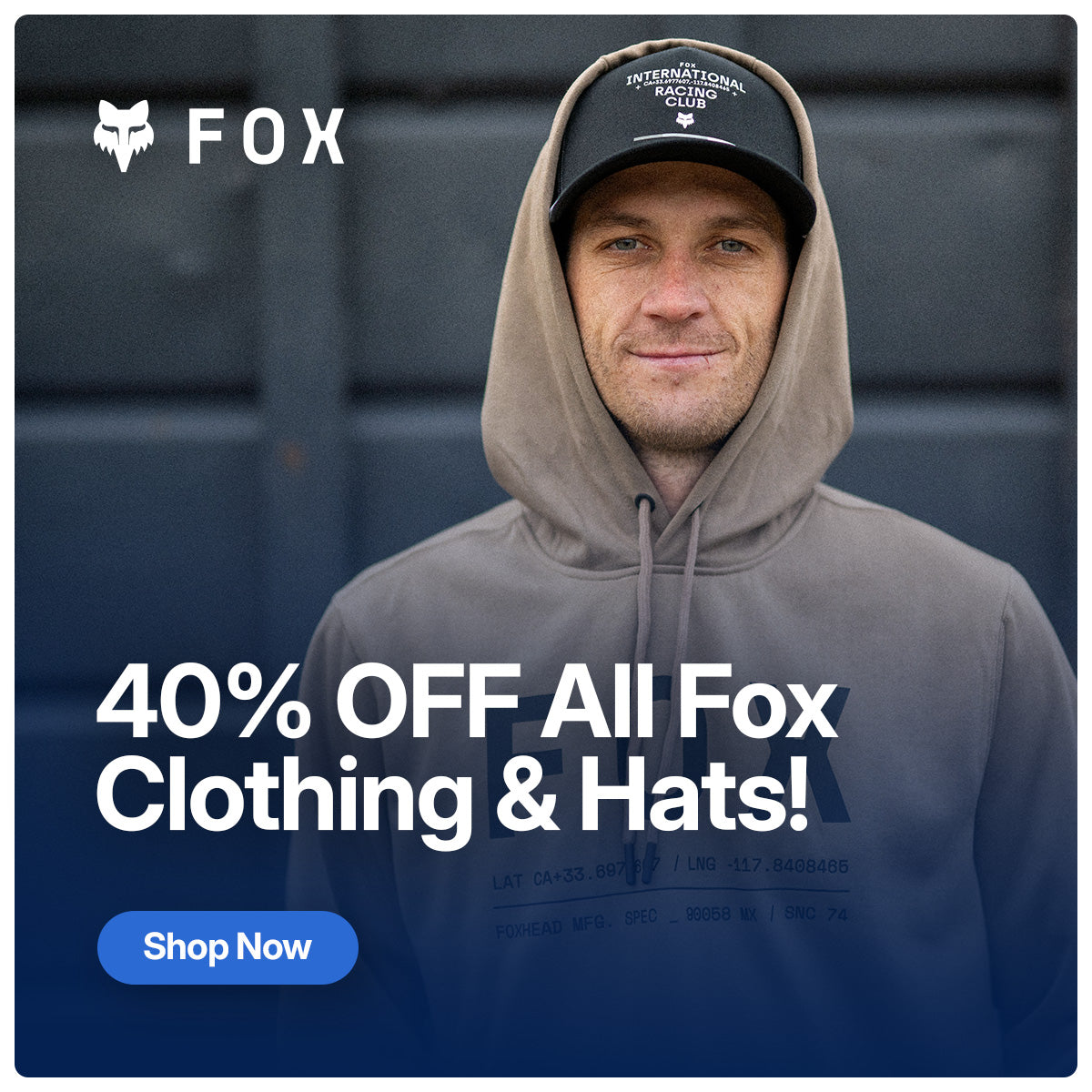 All Fox Casualwear 40% Off!
