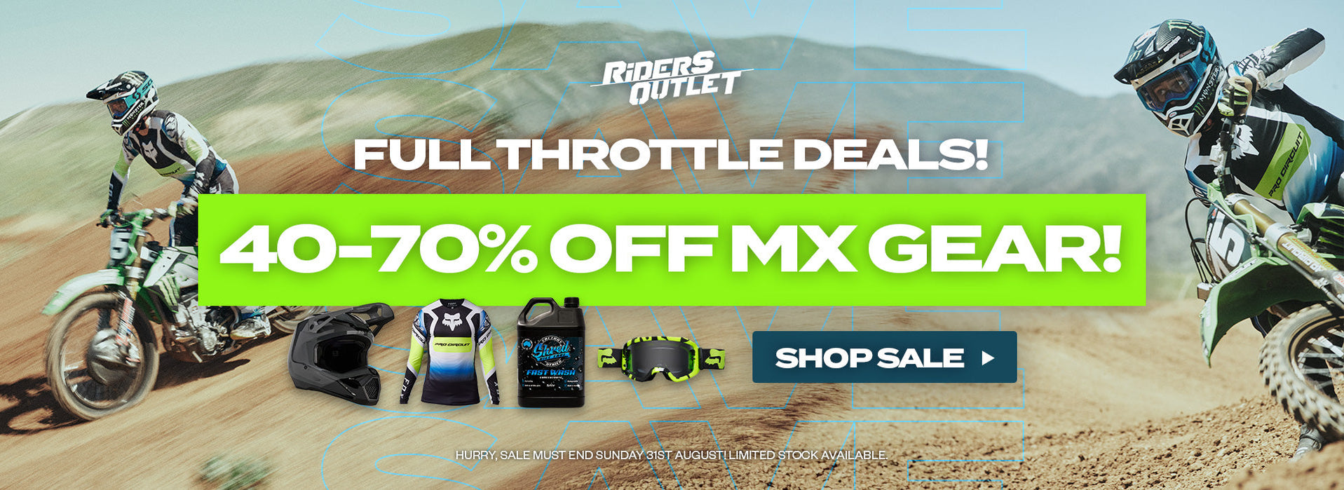 Full Throttle MX Gear Deals! Save 40-70% OFF — RidersOutlet