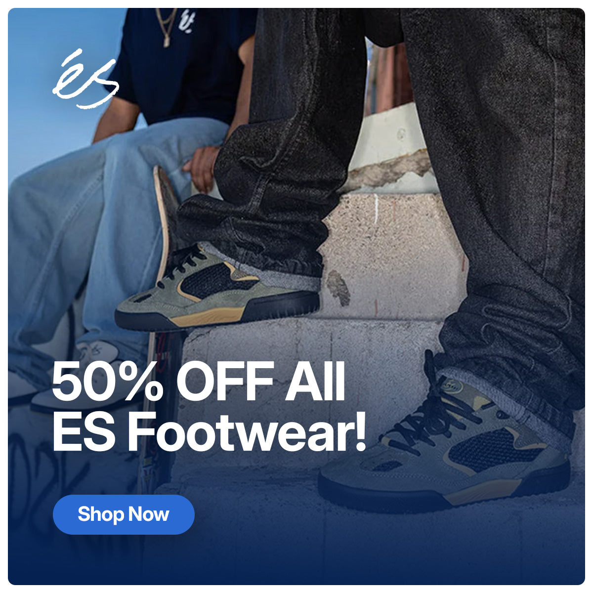 50% OFF All eS Shoes!
