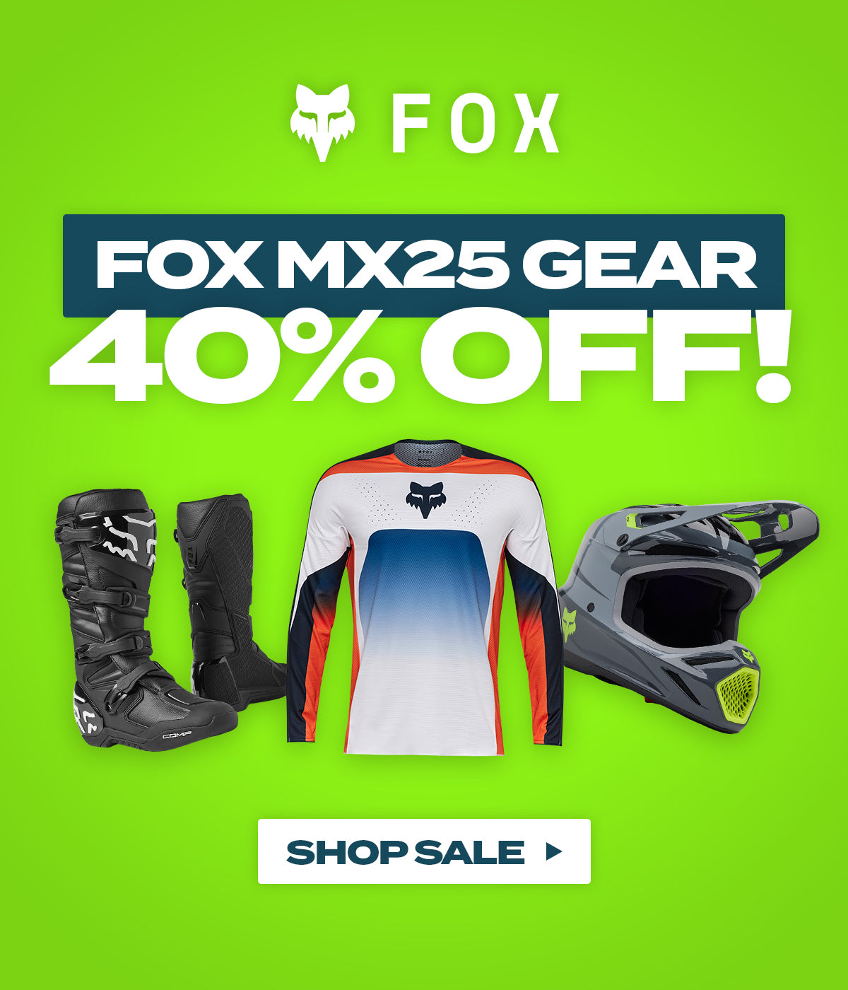Fox MX25 40% OFF!