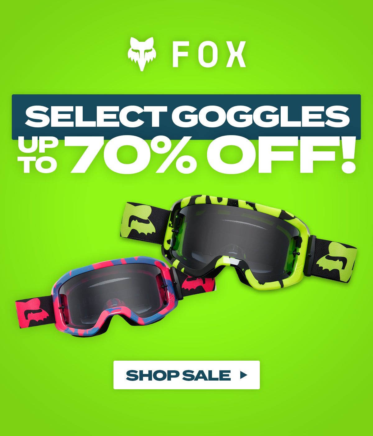 Fox Goggle Closeouts - Up to 70% OFF!
