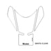 KEITI TANK PAD SUZUKI GS-R1000 SU-001C [CLEAR]