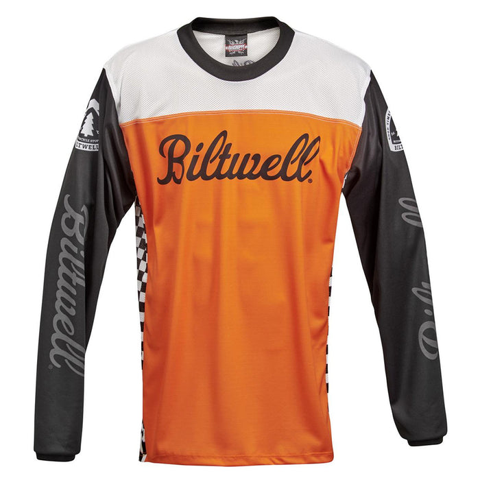 BILTWELL MOTO JERSEY [GOOD TIMES ORANGE/BLACK/WHITE] 2XL