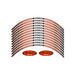 KEITI REFLECTIVE WHEEL 3 STRIPE RACING WS820O [ORA