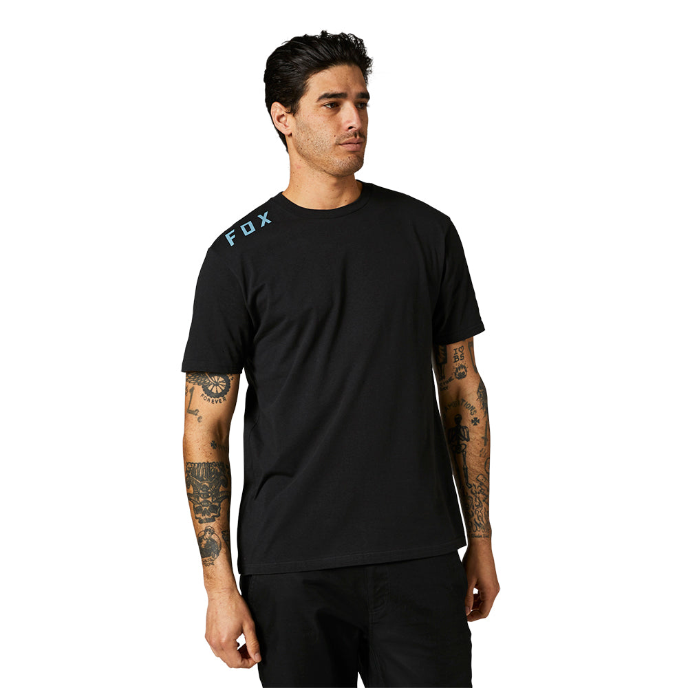 FOX SPINAL TAPPER SS PREMIUM TEE [BLACK] — RidersOutlet