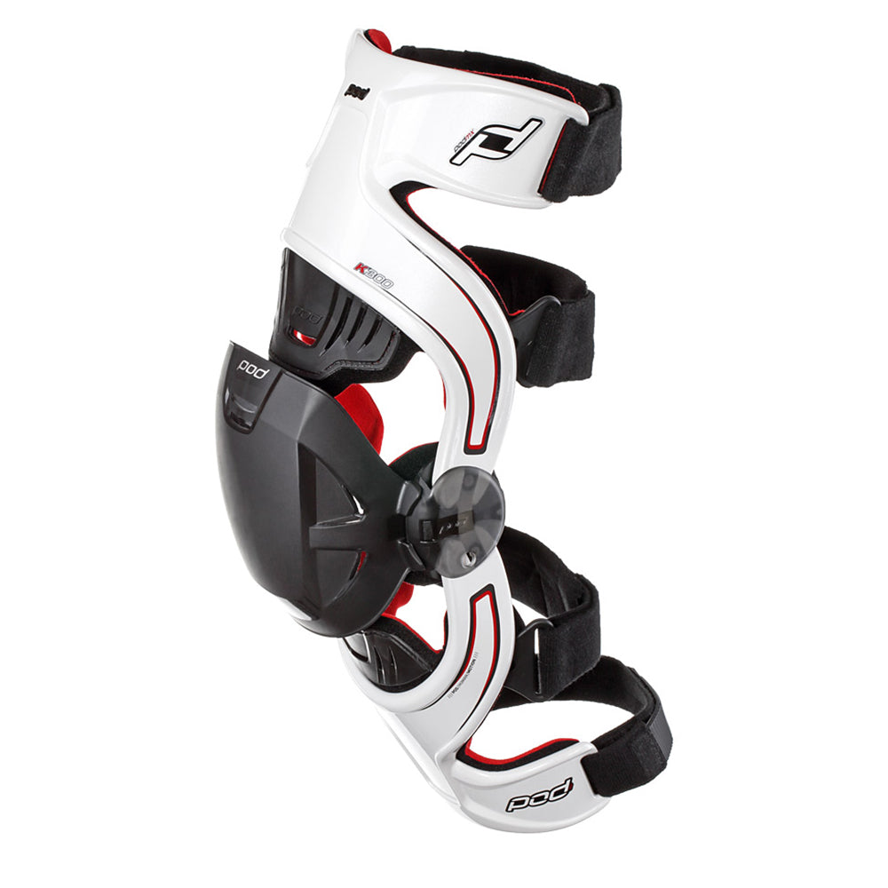 POD K300MX Knee Brace XL ホワイト/レッド Review: 2011 POD MX K300 Knee Brace - MotoOnline.com.au