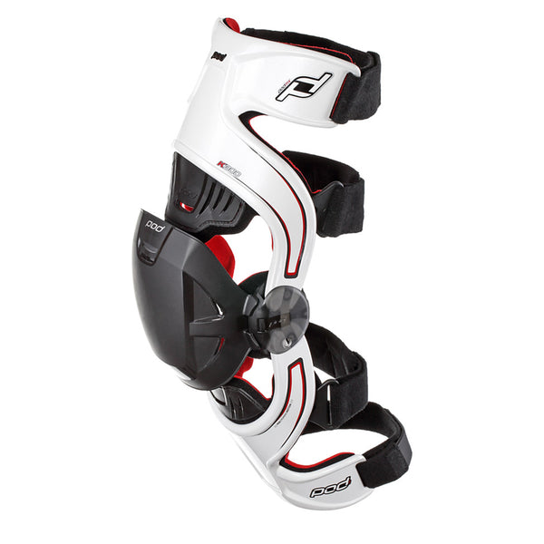 POD K300MX Knee Brace XL ホワイト/レッド f5a3-572a7f194800e_a8f5a431-