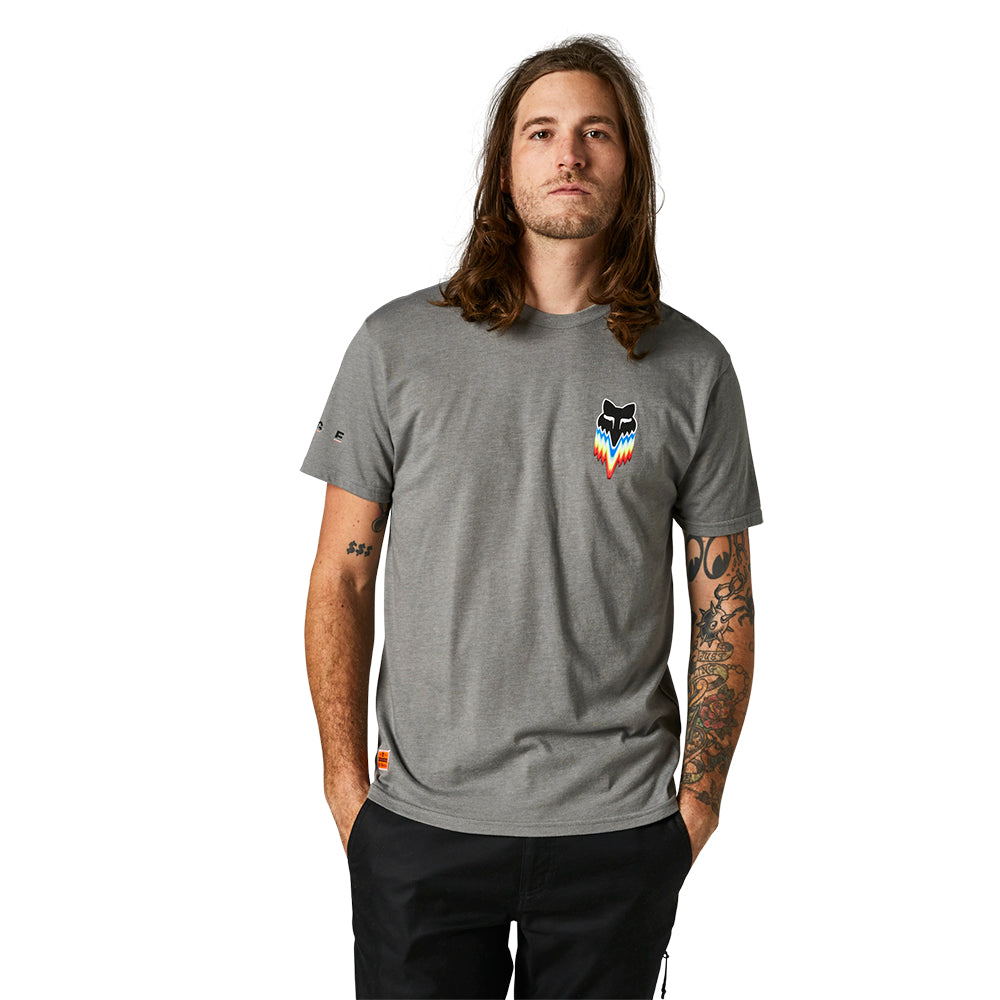 FOX RELM SS PREMIUM TEE [HEATHER GRAPHITE] S — RidersOutlet