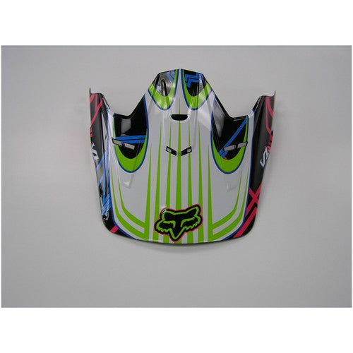 91475-Fox V1 Womens Print (Neon) Helmet Visor (6746373292092)