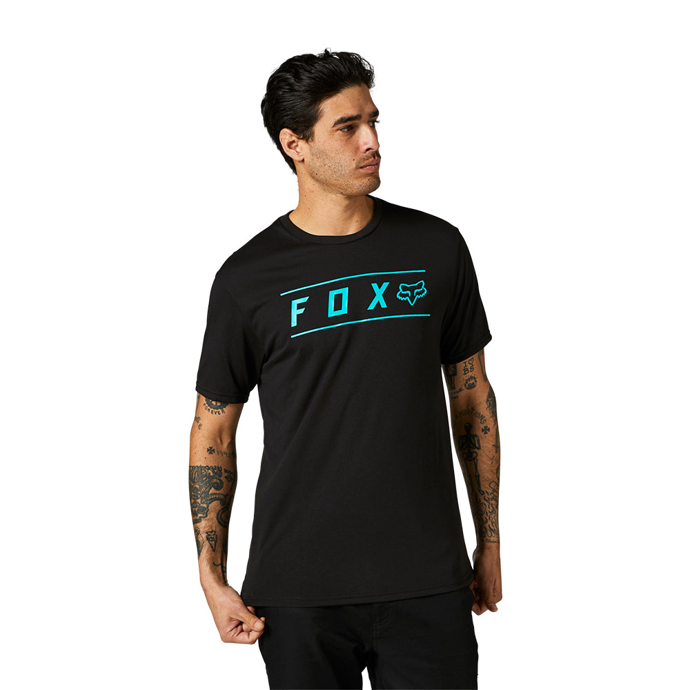 FOX PINNACLE SS TECH TEE [BLACK] — RidersOutlet