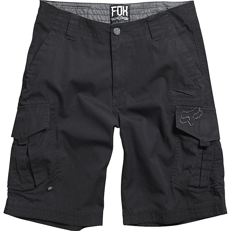 FOX SLAMBOZO CARGO SHORTS [BLACK] — RidersOutlet