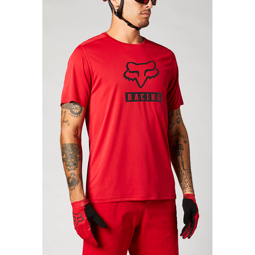 FOX RANGER SS JERSEY BLOCK [CHILI] — RidersOutlet