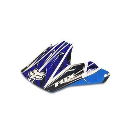 Fox V3 SX Race Helmet Visor Blue (7072950255676)