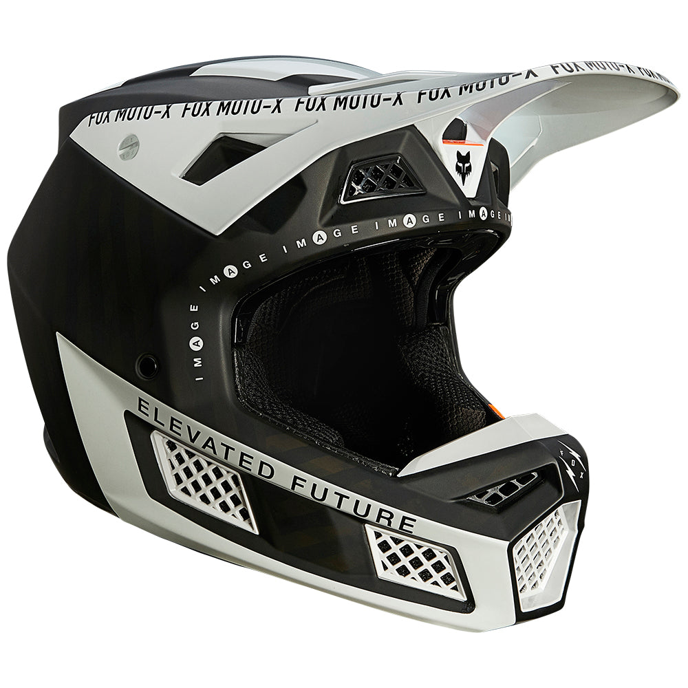 FOX V3 RS RIGZ HELMET ECE [BLACK] L — RidersOutlet